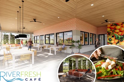 RIVERLAND RIVERFRESH CAFE BREAKS GROUND    