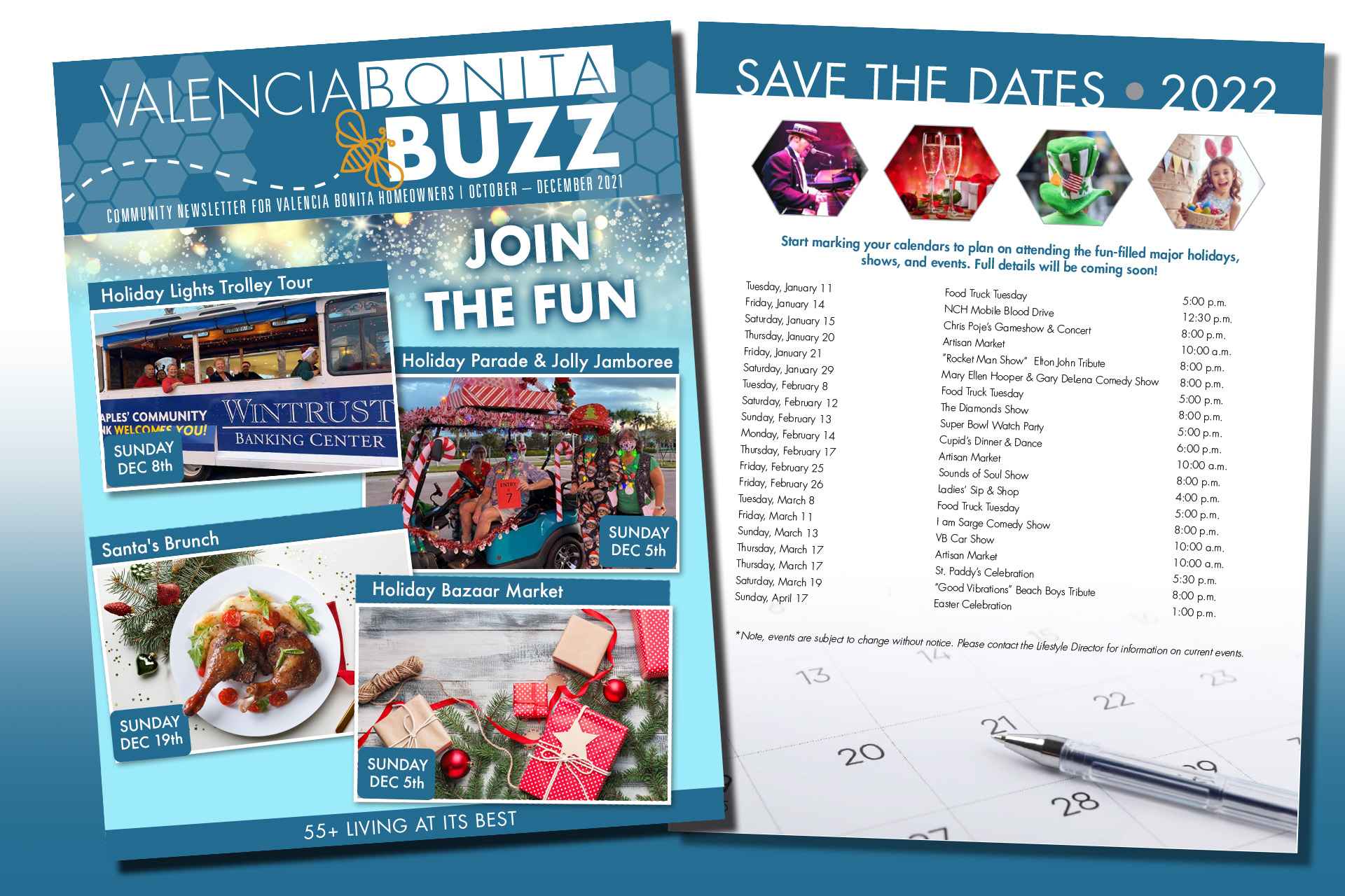 Valencia Bonita 55+ Calendar of Events Join the FUN! Florida Real