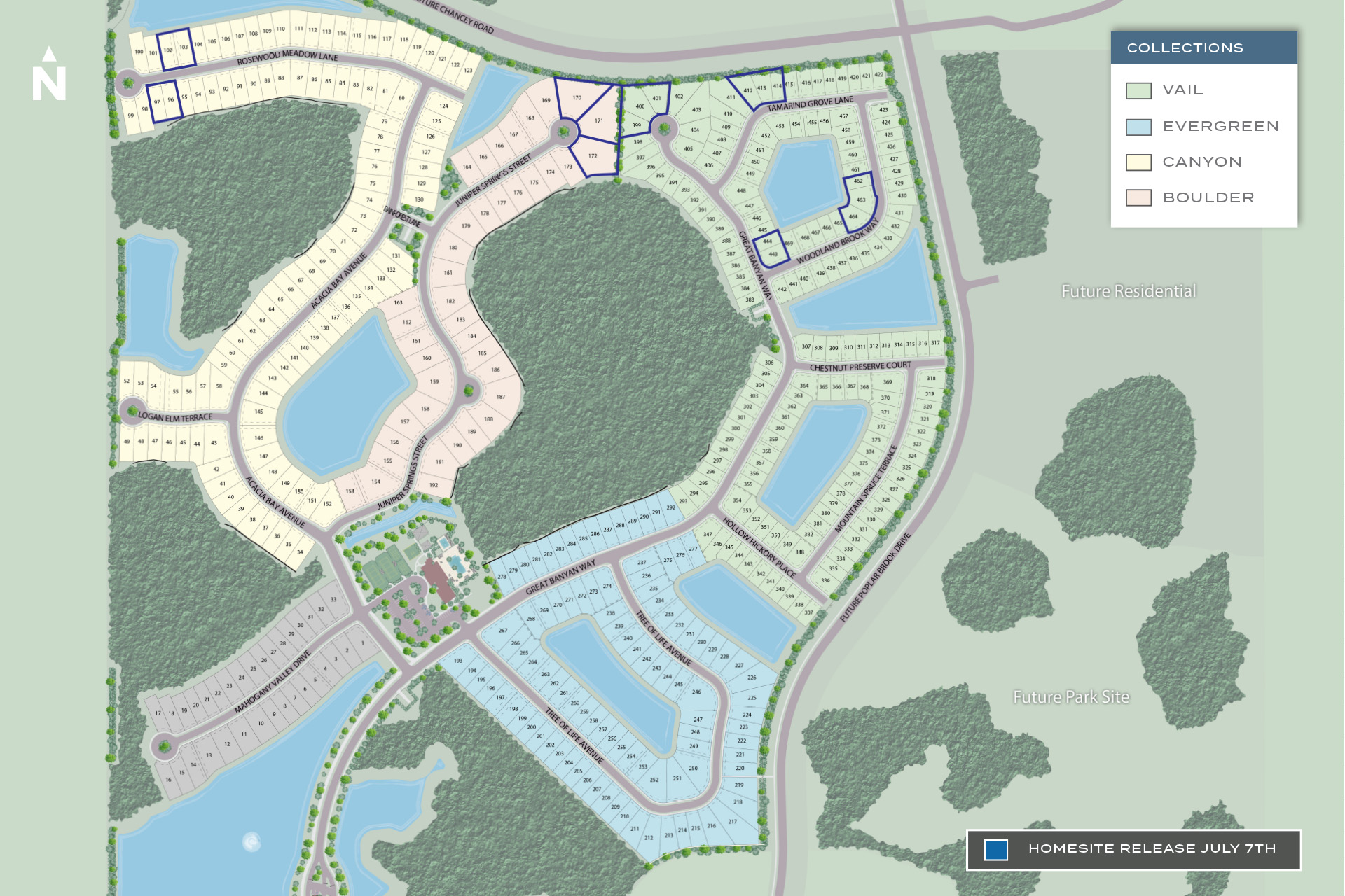 Choose your ideal homesite at Winding Ridge in Wesley Chapel, Florida ...