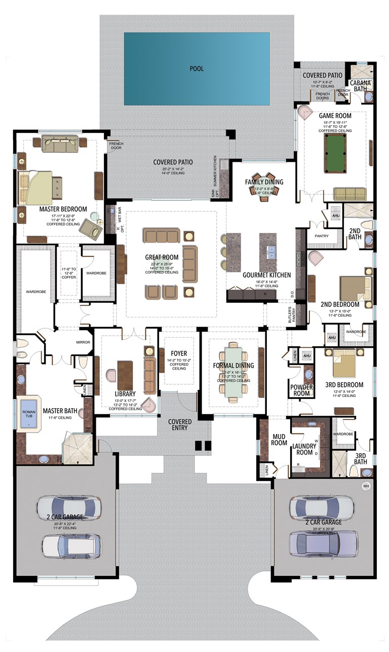 Versailles Contemporary Plan | Florida Real Estate - GL Homes
