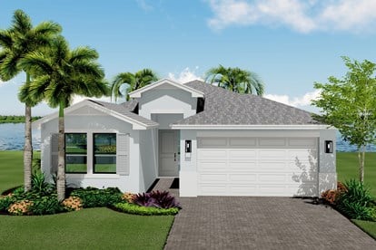 Eleuthera Alternative Front Elevation Rendering