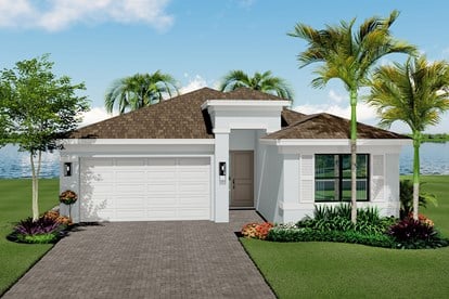 Exuma Front Elevation Rendering